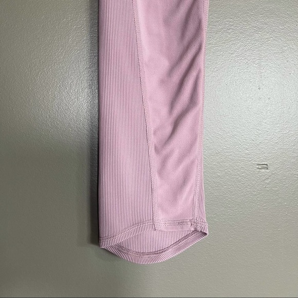 Athleta Elation Hybrid High Rise Rib Tight Pink Sm - Picture 7 of 16